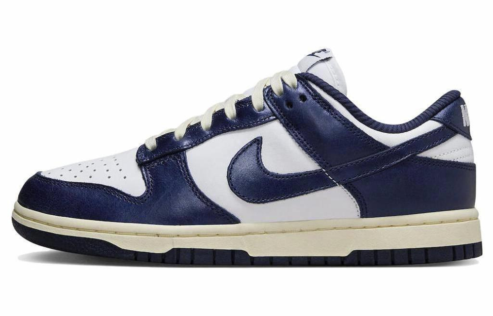 Кроссовки Nike Dunk Low "Midnight Navy And White" 2023 (Женская размерная сетка)