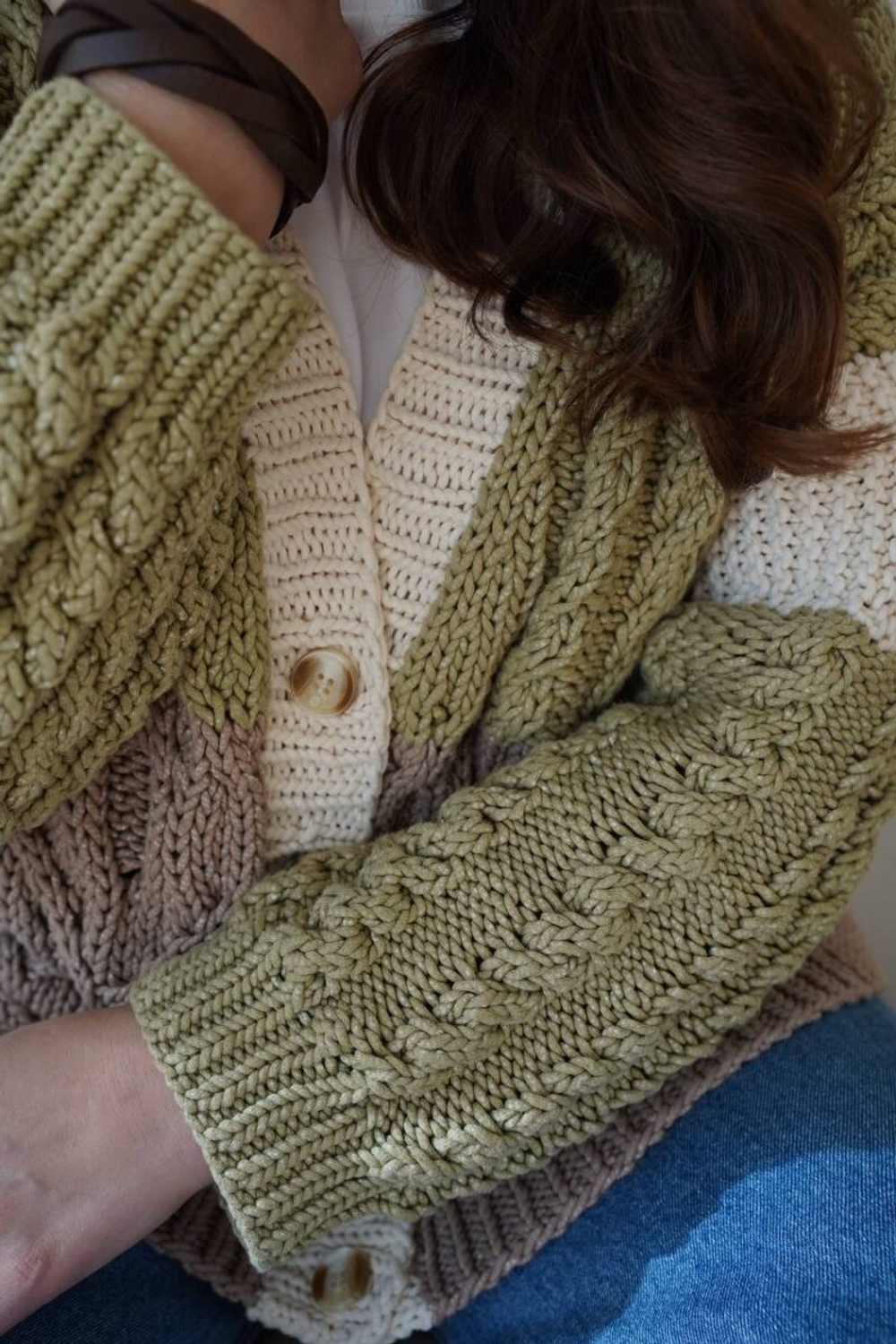 Описание кардигана спицами МАРИ, Автор — Валентина Пасхина