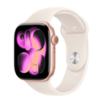 Умные часы Apple Watch Series 11 GPS, 46mm, Rose Gold Aluminium Case with Starlight Sport Band, M/L