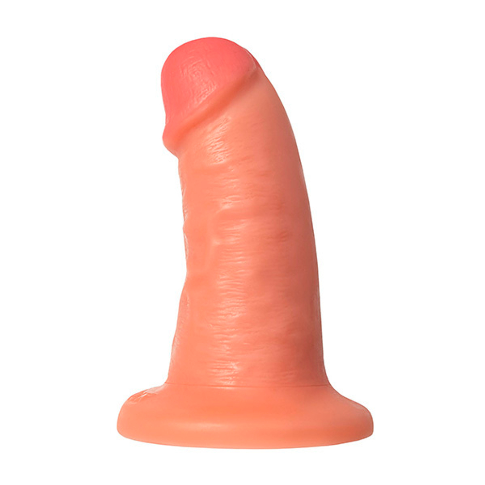 Телесный фаллоимитатор 14см на присоске ToyFa RealStick Caliber 983003