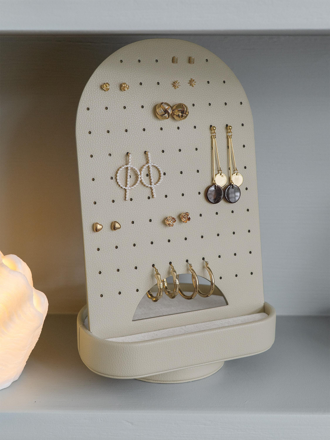 Органайзер вращающийся для сережек Stackers Oatmeal & Linen Rotating Earring Organiser