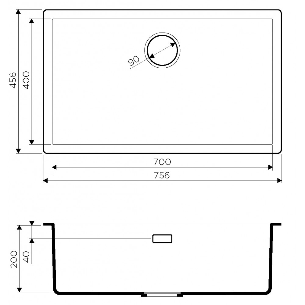 Кухонная мойка Omoikiri Yamakawa 75-U/I-AZ