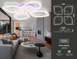 Ambrella Потолочный светодиодный светильник с пультом Original FA4501