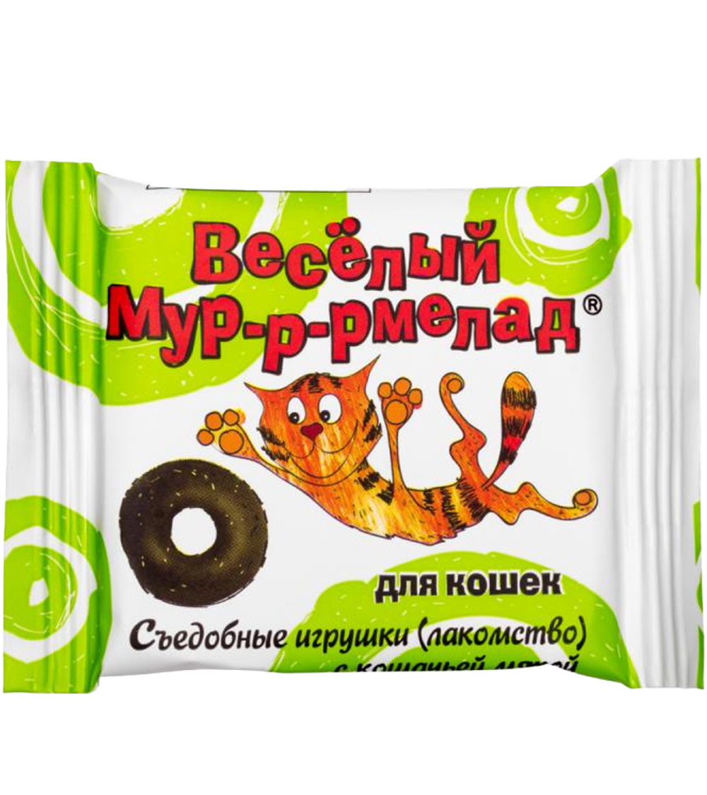 Мармеладки "Веселый мурмелад" для кошек с кошачьей мятой, 6гр
