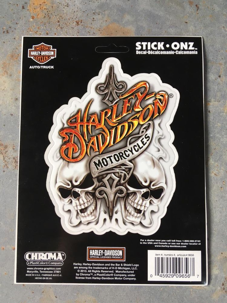 Наклейка Text with Skulls Harley-Davidson