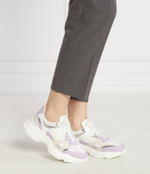 Кожаные кроссовки TWINSET - белый(241TCP090)