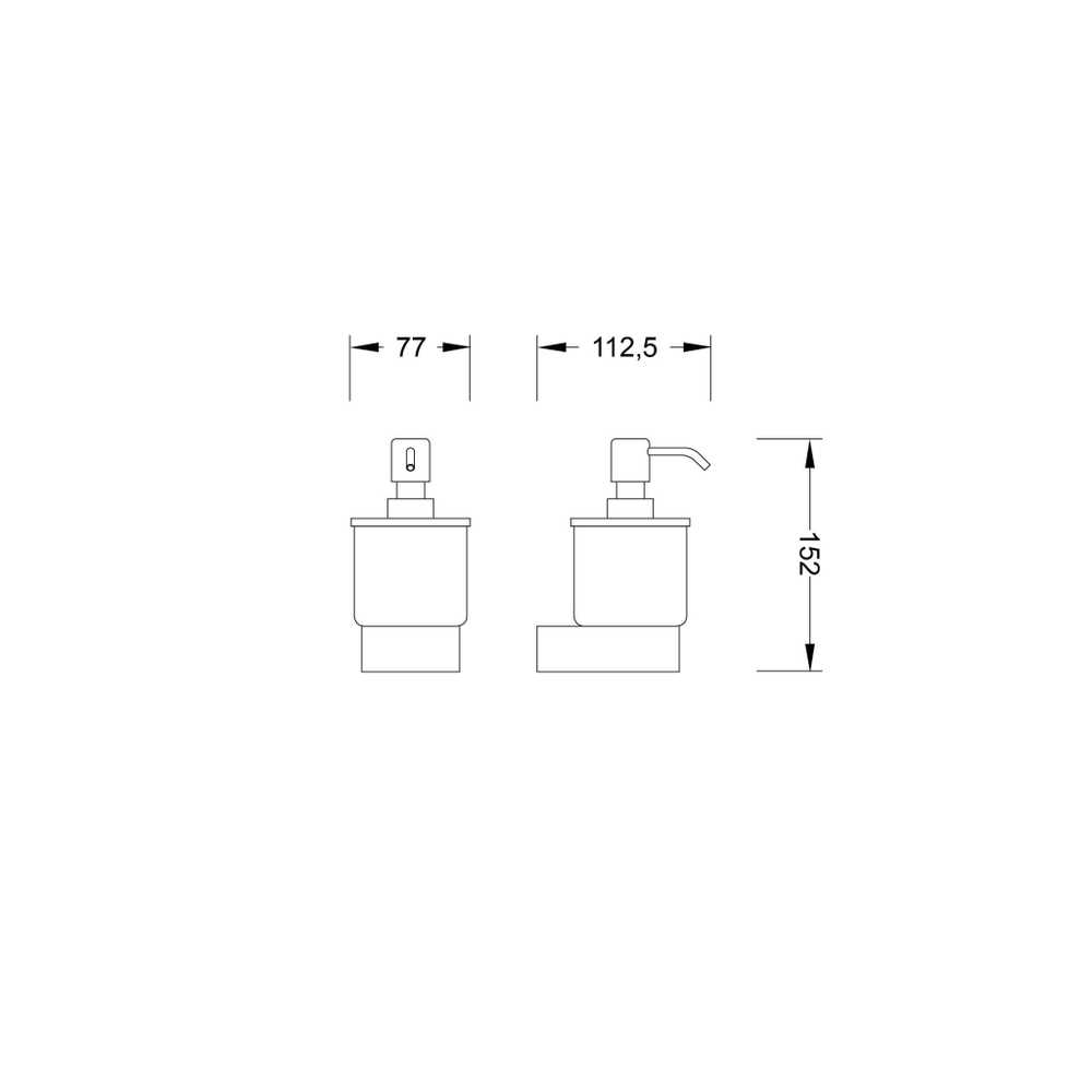 Steinberg Серия 470 Держатель с дозатором для жидкого мыла, из латуни, хром 470 8000