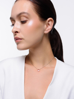 Колье "Crystal dew pink" Silver