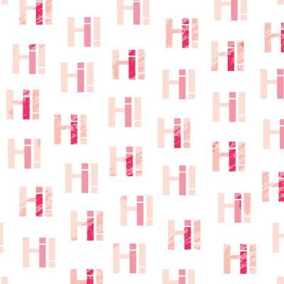 HI! Привет! Дружелюбный принт