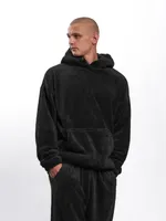 Худи Hardlunch плюшевый черный