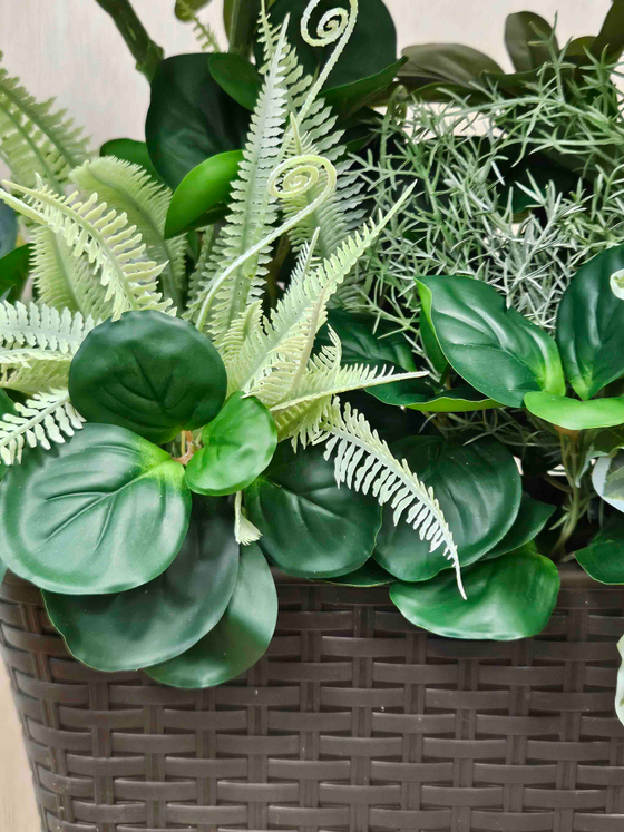 Искусственные растения латекс 65см в длинном кашпо