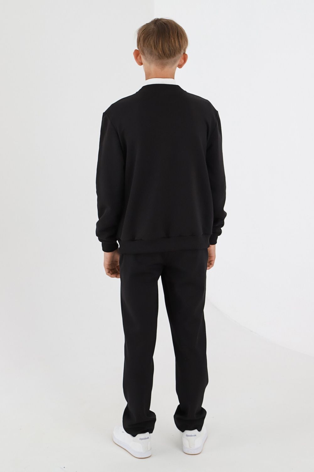 Джемпер для мальчика Бомбер-2 Виотекс ЧЁРНЫЙ