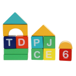 Конструктор деревянный 62 эл, коробка C-41722