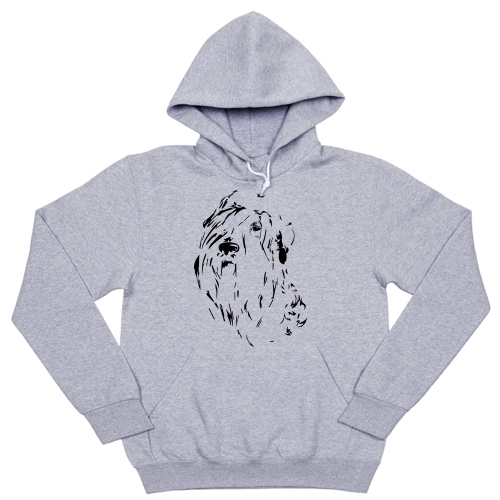 Толстовка "Черный терьер - рисунок"