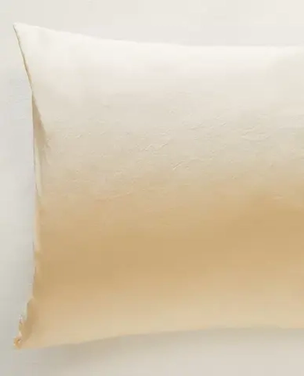 ZARA HOME ДЕТСКАЯ ХЛОПКОВАЯ НАВОЛОЧКА, ЖЕЛТО-ОРАНЖЕВЫЙ