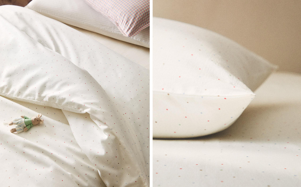 Пододеяльник Zara Home, лён 55%, хлопок 45%, однотонный, 2645/088