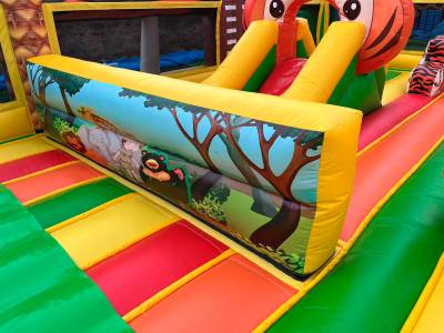 Коммерческий надувной батут «Сафари Ультра», 15*10*7,5 м