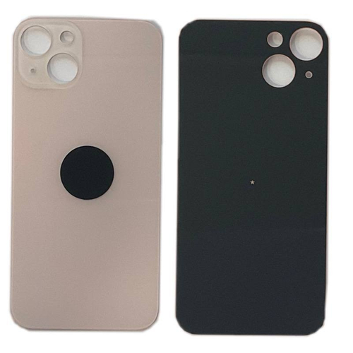 Задняя крышка для Apple iPhone 13 Розовый (стекло, широкий вырез под камеру)