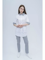 Рубашка медицинская женская на кнопках TZ450