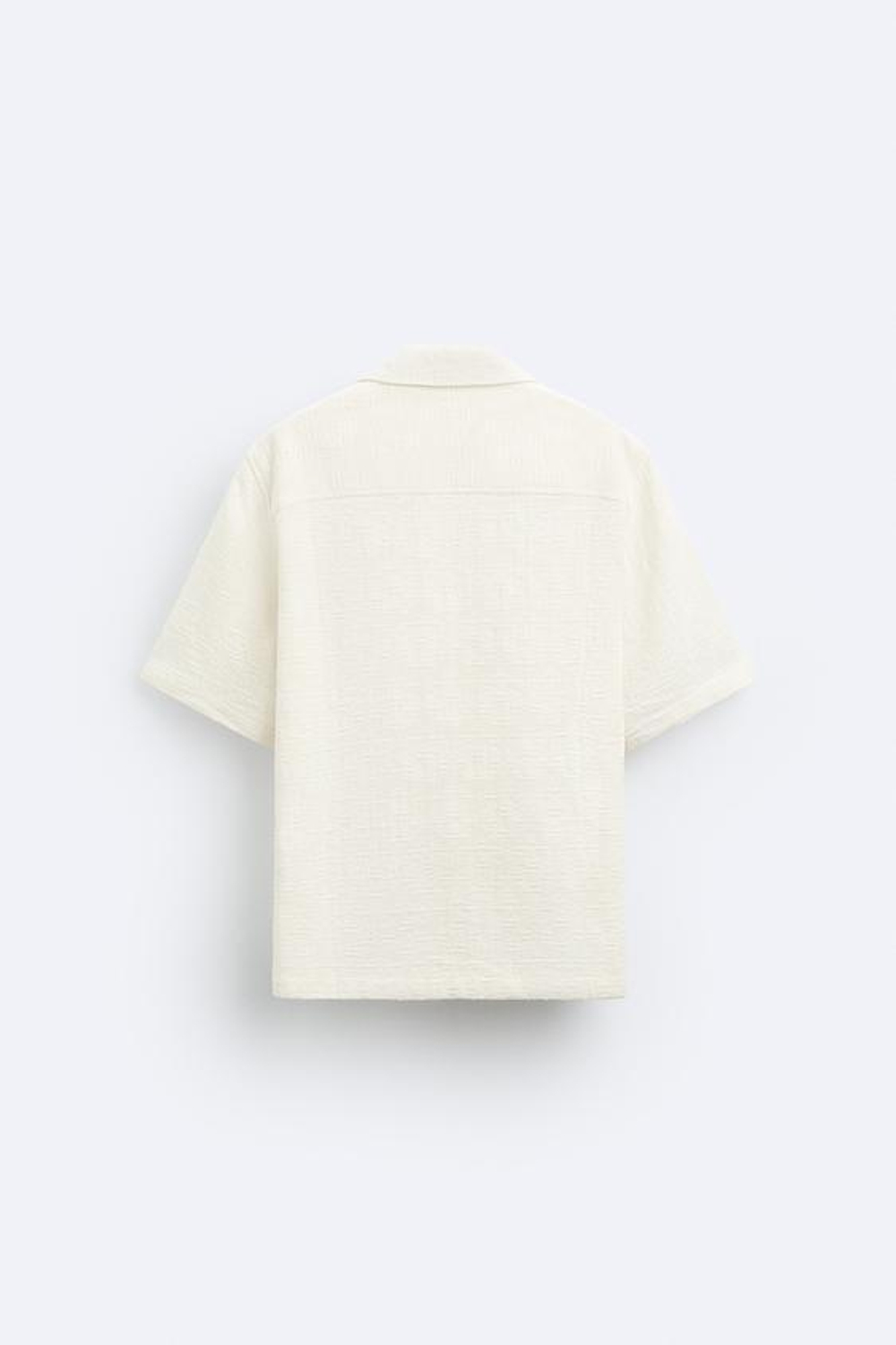 ZARA ЖАККАРДОВАЯ РУБАШКА, ЖЕЛТОВАТО-БЕЛЫЙ