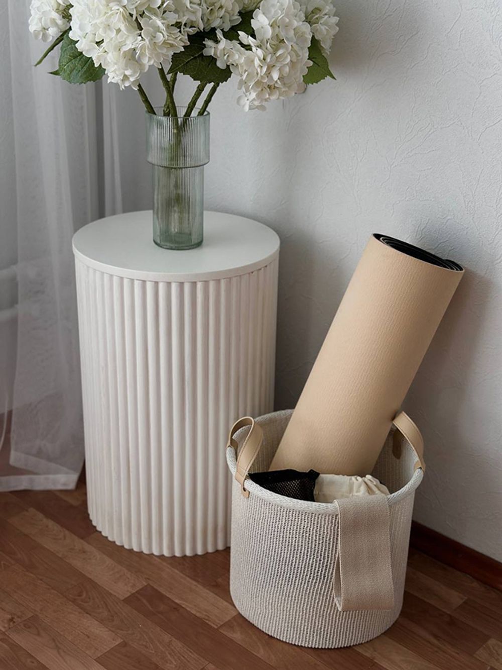 Корзина для хранения Sustainable collection, Ø32х28 см, молочная