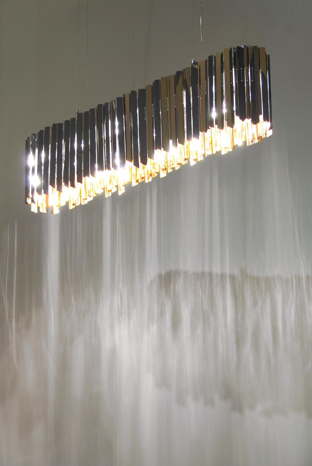 Pendant design lamp  Tom Kirk Facet by Innermost D100 (2 level/Silver)