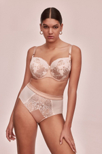 Бюстгальтер Lava Dorata с шитыми чашечками на косточках (Размер: 85F) (Цвет: телесный)