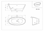 Ванна акриловая Art&Max AM-599-1700-800 белая