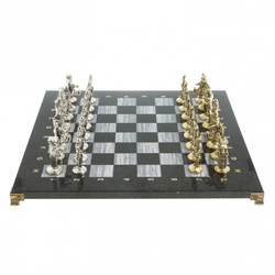 Шахматы "Галлы и Римляне" доска 40х40 см серый мрамор G 122642