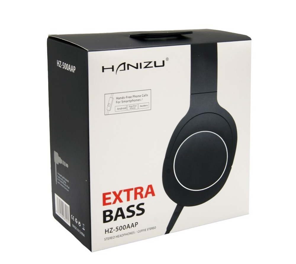 Полноразмерные наушники HANIZU HZ-500AAP (черный)