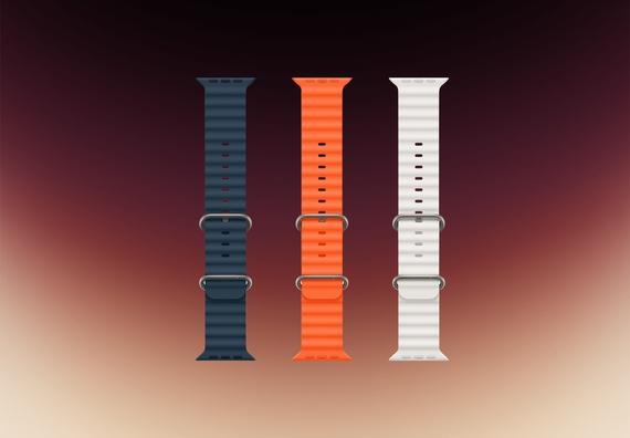 Часы Apple Watch Ultra 2 GPS + Cellular 49 мм, титановый корпус, ремешок Ocean Оранжевого цвета