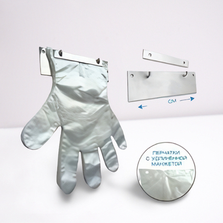 Держатель для упаковки перчаток полиэтиленовых с удлиненной манжетой, металлический