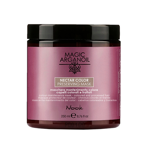 Ухаживающая стабилизирующая маска для окрашенных, обесцвеченных и химически обработанных волос pH3,8-4,2 Nook Magic Arganoil Nectar Color Preserving Mask 250мл