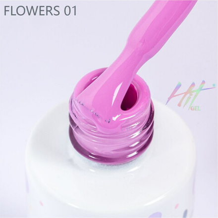 Гель-лак ТМ "HIT gel" Flowers №01, 9 мл