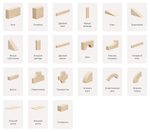 Конструктор Дидактический из дерева