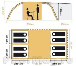 Палатка Coleman Mackenzie X8