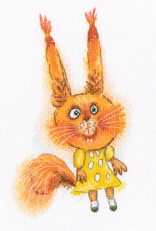 "Веселая белка"-C339 вышивка
