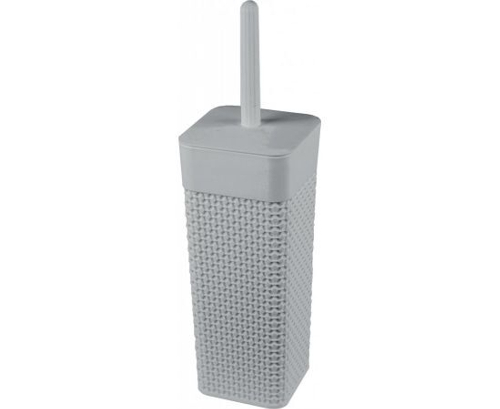 Туалетная щетка-ерш (Комплект WC) Oslo, серый шторм PT1356СШ Plast team, 1 шт.