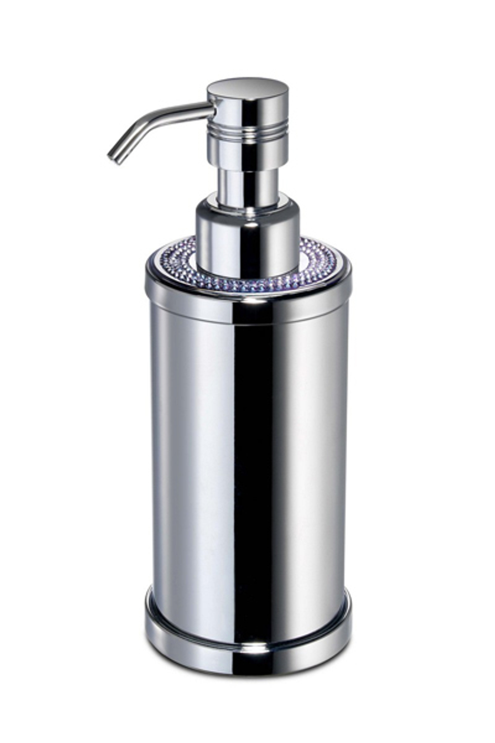 Дозатор для жидкого мыла круглый Windisch 3 Lines хром Испания