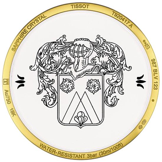 Tissot T920.417.16.031.00 мужские часы Tissot T-Gold на ремне крышка