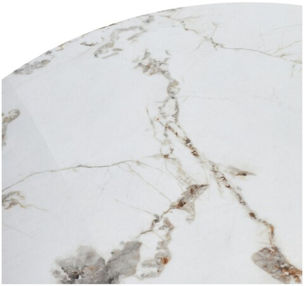 Стол М-City DISAUR Буено (Bueno) 120 Мрамор (Gloss Golden Jade Solid Ceramic), Черный