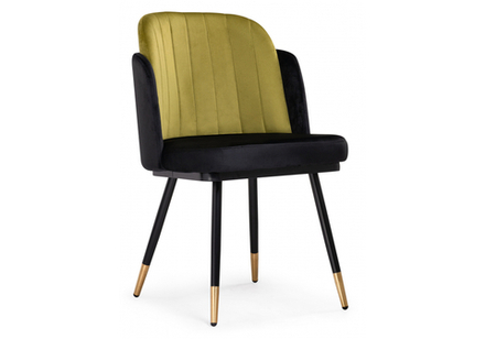 Стул на металлокаркасе Woodville Penelopa black, hakki,  black, gold
