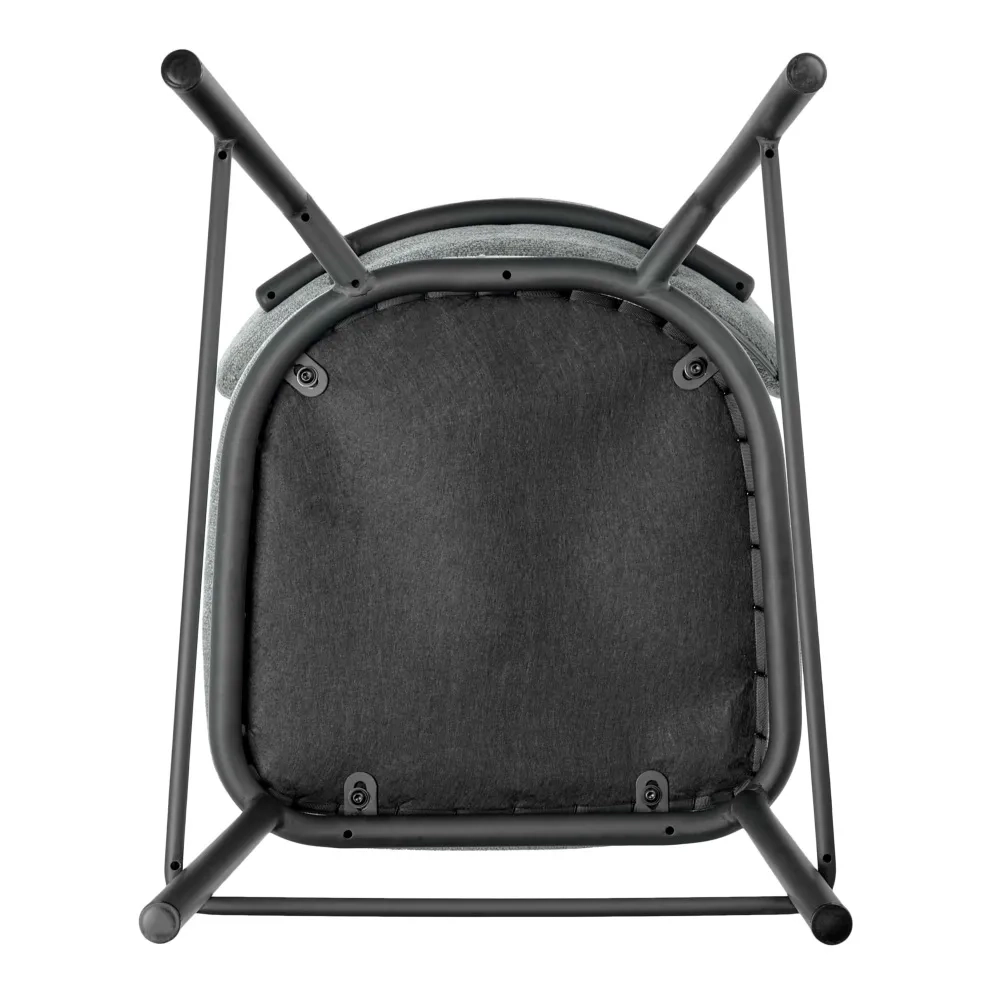 Стул полубарный Lucas 2 шалфей шенилл с чёрными ножками