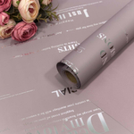 Пленка В рулоне 10 м х 58 см с серебряным тиснением (Серый)