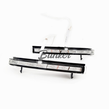 Поворотники Salman бегающие хром Lexus в боковые зеркала, Приора