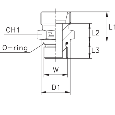 Штуцер FA DS38 UNF 1.7/8 (корпус)