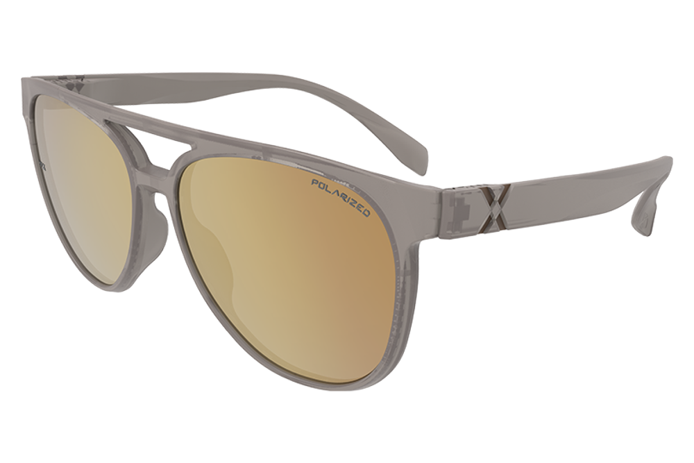 Спортивные очки HILX Valkyrie Matt Milky Light Brown / Gold Mirror Polarized Lens