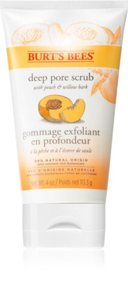 Burt’s Bees Peach & Willow Bark - глубокий очищающий пилинг /   113,3  g  / GTIN 792850891005