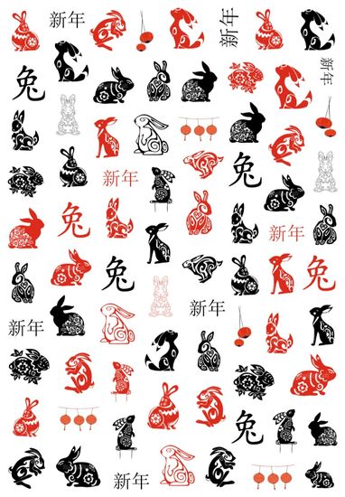 Слайдер-дизайн Crazy Shine Nails mini: Китайские кролики