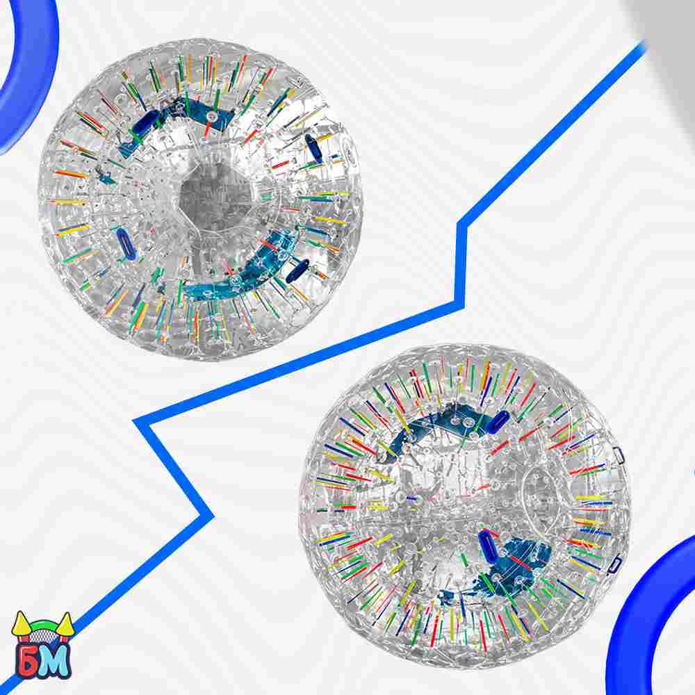 Светящийся зорб «Neo» ПВХ, усиленные сиденья, диаметр 2,8 м